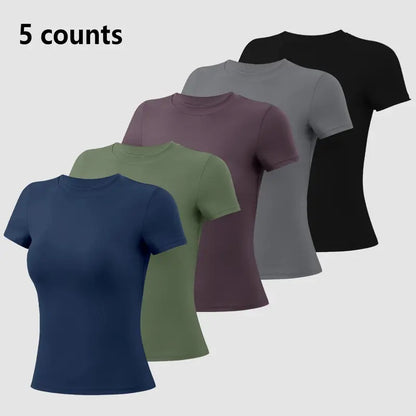 TIMEOFF Women'S Plain Nylon Blend Long Sleeve Gym Workout Apparel, Mock Neck Slim Fit Athletic Shirt, Thumb-Hole Cuffs, Stretchy Soft Breathable Fabric, Snug Non-Restrictive Women'S Clothes, Ideal for Yoga, Gym Training, Everyday Tops