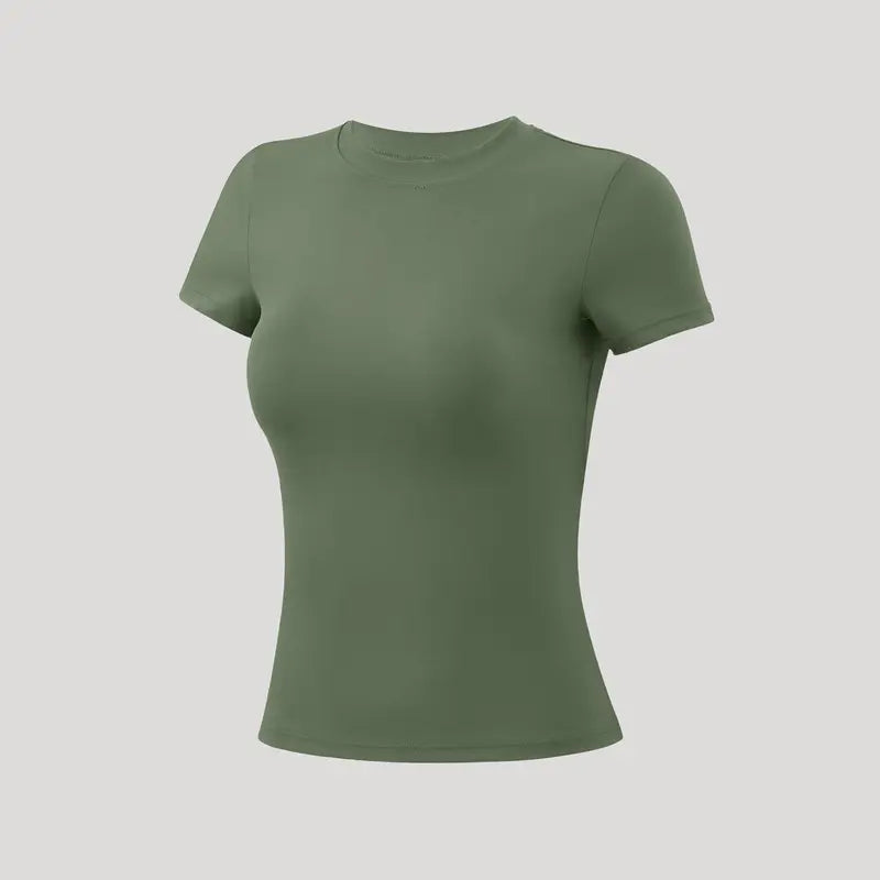 TIMEOFF Women'S Plain Nylon Blend Long Sleeve Gym Workout Apparel, Mock Neck Slim Fit Athletic Shirt, Thumb-Hole Cuffs, Stretchy Soft Breathable Fabric, Snug Non-Restrictive Women'S Clothes, Ideal for Yoga, Gym Training, Everyday Tops