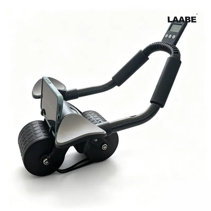 LAABE Automatic Rebound Abdominal Exercise Roller with Timer, Ergonomic Design, Non-Slip Grips, Beginner Abs Workout Exercise Equipment for Core Strength Training, Abs at Home Fitness Gear