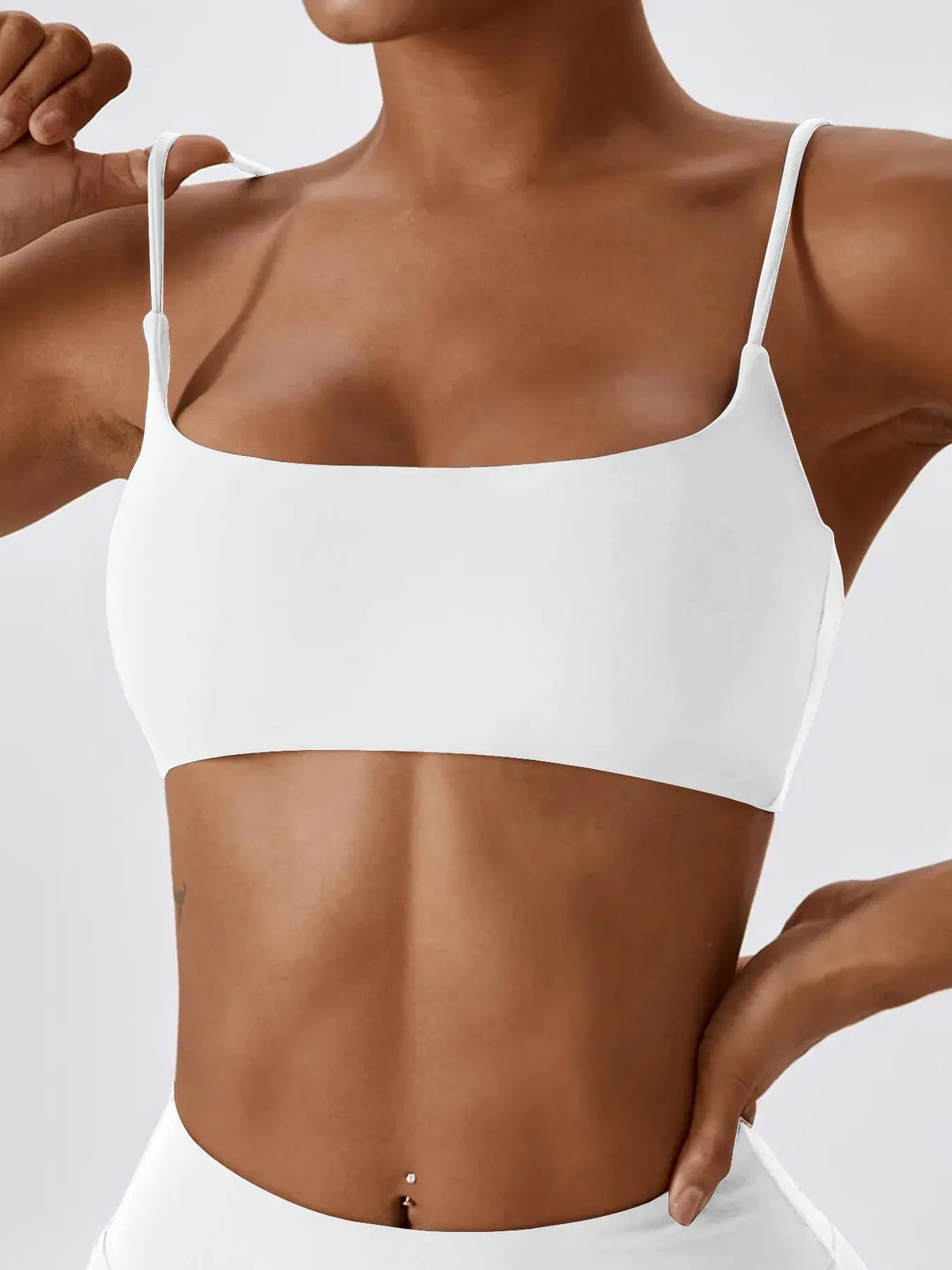 Women'S Solid Wireless Sports Bra, Sporty Breathable Comfortable Bra, Ladies Sportswear for Yoga Gym, Stretch Sports Bra
