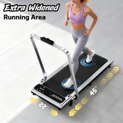 【Backtoschool】Yagud Walking Pad with Wheels,Remote Control, LED Display, Portable under Desk Treadmill for Small Spaces, Home/Office Exercise Equipment Fitness Workout Calories