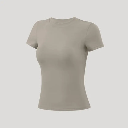 TIMEOFF Women'S Plain Nylon Blend Long Sleeve Gym Workout Apparel, Mock Neck Slim Fit Athletic Shirt, Thumb-Hole Cuffs, Stretchy Soft Breathable Fabric, Snug Non-Restrictive Women'S Clothes, Ideal for Yoga, Gym Training, Everyday Tops