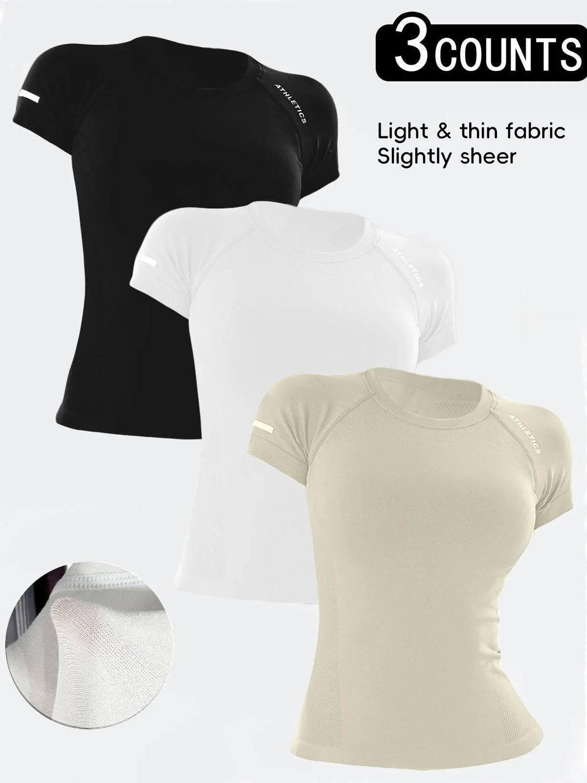 Women'S Yoga Letter round Neck Sport Short Sleeve T-Shirt, Workout Shirts, High Stretch Athletic Breathable Fitness Running Yoga Wear, All Seasons Casual Top