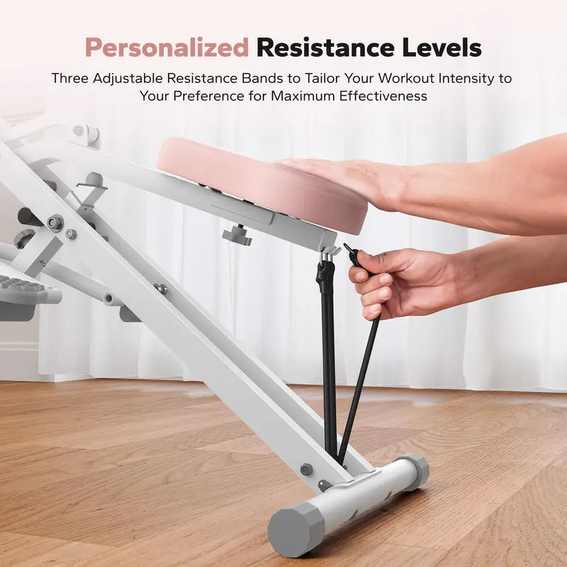 Merach 2-In-1 Squat Rowing Machine, Adjustable Resistance Glutes Leg Workout Equipment with LCD Monitor, 350LBS Capacity Home Gym Exercise for Women Backtoschool