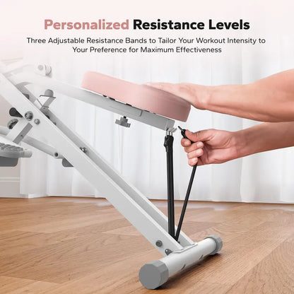 Merach 2-In-1 Squat Rowing Machine, Adjustable Resistance Glutes Leg Workout Equipment with LCD Monitor, 350LBS Capacity Home Gym Exercise for Women Backtoschool