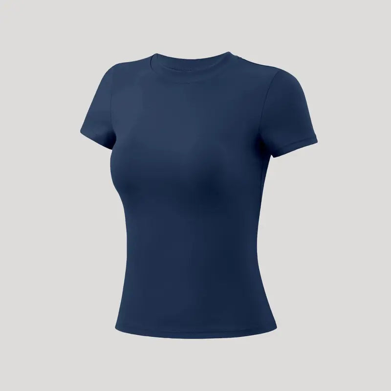 TIMEOFF Women'S Plain Nylon Blend Long Sleeve Gym Workout Apparel, Mock Neck Slim Fit Athletic Shirt, Thumb-Hole Cuffs, Stretchy Soft Breathable Fabric, Snug Non-Restrictive Women'S Clothes, Ideal for Yoga, Gym Training, Everyday Tops