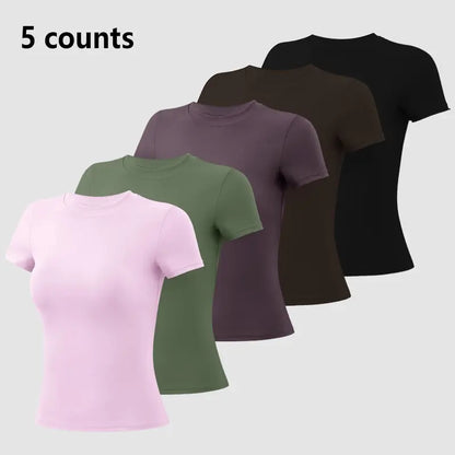 TIMEOFF Women'S Plain Nylon Blend Long Sleeve Gym Workout Apparel, Mock Neck Slim Fit Athletic Shirt, Thumb-Hole Cuffs, Stretchy Soft Breathable Fabric, Snug Non-Restrictive Women'S Clothes, Ideal for Yoga, Gym Training, Everyday Tops