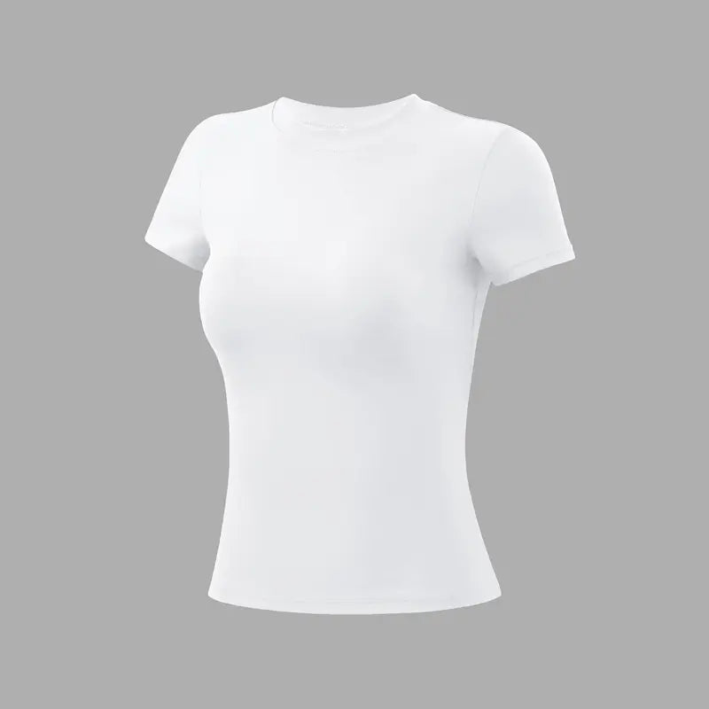 TIMEOFF Women'S Plain Nylon Blend Long Sleeve Gym Workout Apparel, Mock Neck Slim Fit Athletic Shirt, Thumb-Hole Cuffs, Stretchy Soft Breathable Fabric, Snug Non-Restrictive Women'S Clothes, Ideal for Yoga, Gym Training, Everyday Tops