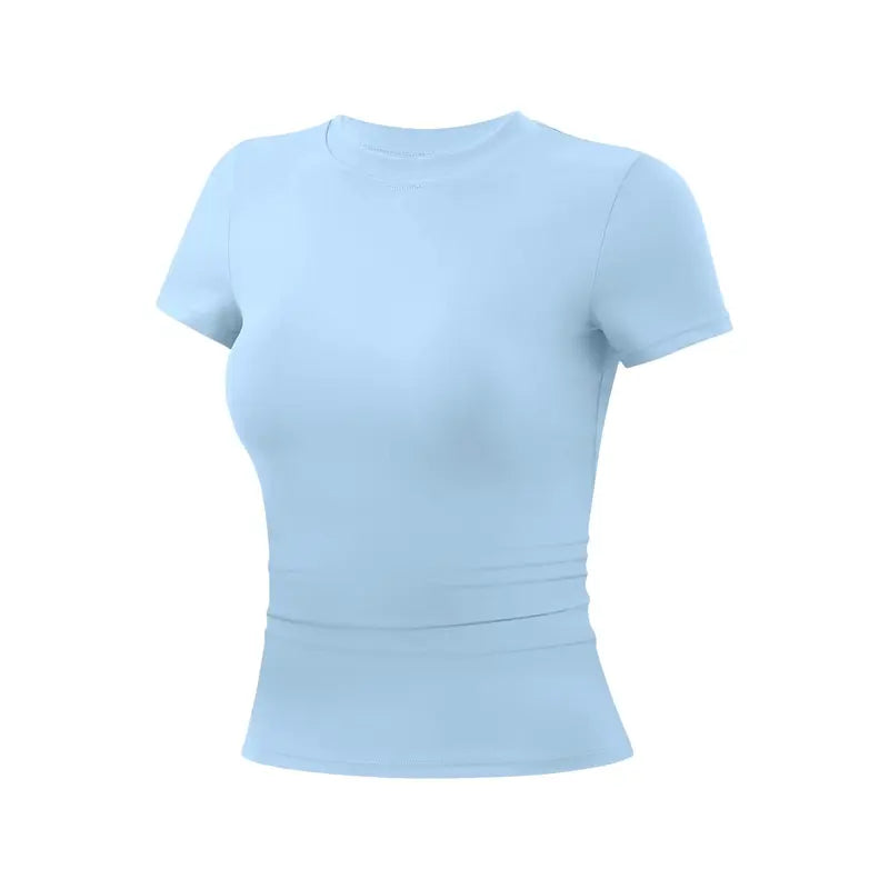 TIMEOFF Women'S Plain Nylon Blend Long Sleeve Gym Workout Apparel, Mock Neck Slim Fit Athletic Shirt, Thumb-Hole Cuffs, Stretchy Soft Breathable Fabric, Snug Non-Restrictive Women'S Clothes, Ideal for Yoga, Gym Training, Everyday Tops