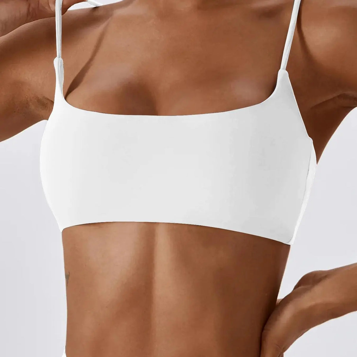 Women'S Solid Wireless Sports Bra, Sporty Breathable Comfortable Bra, Ladies Sportswear for Yoga Gym, Stretch Sports Bra