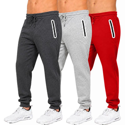 Men'S 3 Pack Fleece Active Athletic Jogger Sweatpants with Drawstring Sizes S-2XL Breathable