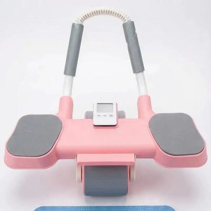 LAABE Automatic Rebound Abdominal Exercise Roller with Timer, Ergonomic Design, Non-Slip Grips, Beginner Abs Workout Exercise Equipment for Core Strength Training, Abs at Home Fitness Gear