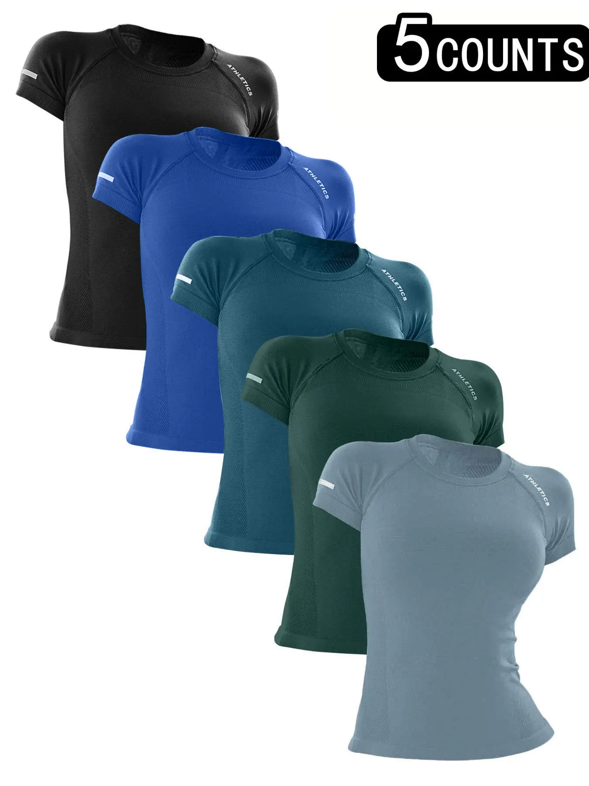 Women'S Yoga Letter round Neck Sport Short Sleeve T-Shirt, Workout Shirts, High Stretch Athletic Breathable Fitness Running Yoga Wear, All Seasons Casual Top