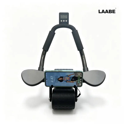 LAABE Automatic Rebound Abdominal Exercise Roller with Timer, Ergonomic Design, Non-Slip Grips, Beginner Abs Workout Exercise Equipment for Core Strength Training, Abs at Home Fitness Gear