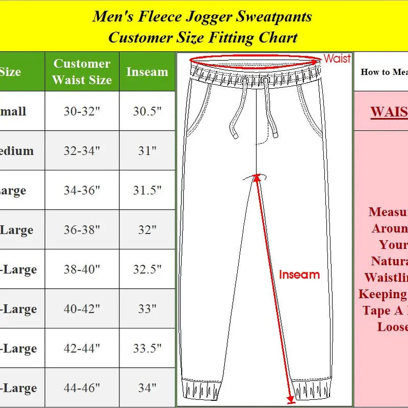 Men'S 3 Pack Fleece Active Athletic Jogger Sweatpants with Drawstring Sizes S-2XL Breathable
